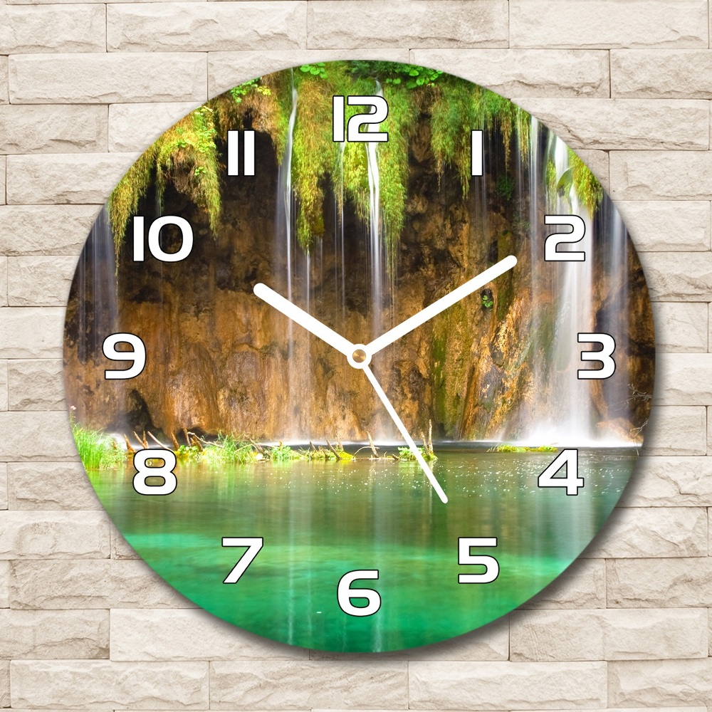 Horloge ronde murale Lacs de Plitvice