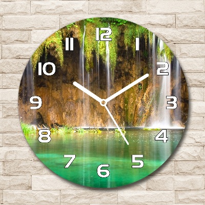 Horloge ronde murale Lacs de Plitvice