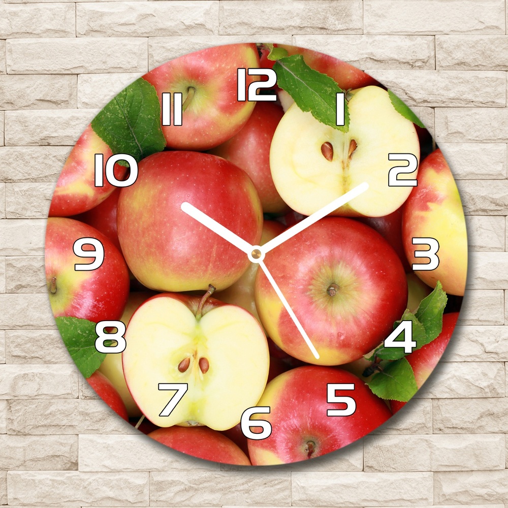 Horloge ronde murale Pommes