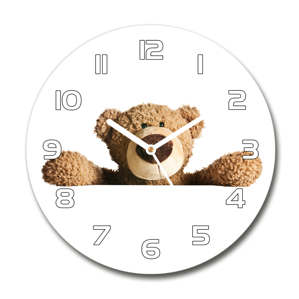 Horloge ronde murale Ours en peluche