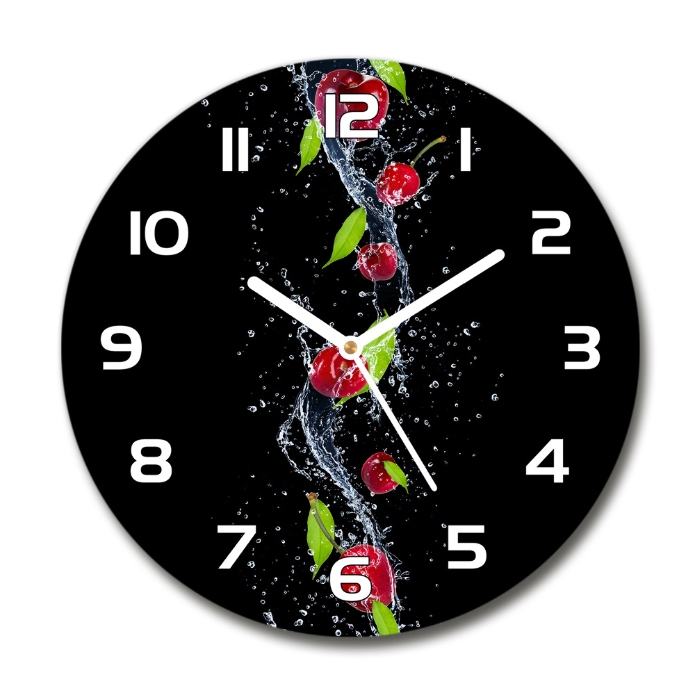 Horloge ronde murale Cerises