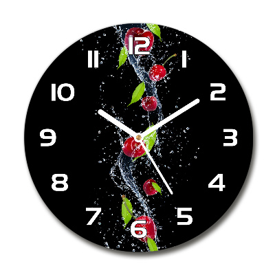 Horloge ronde murale Cerises