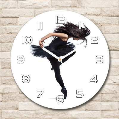 Pendule murale ronde Ballerine