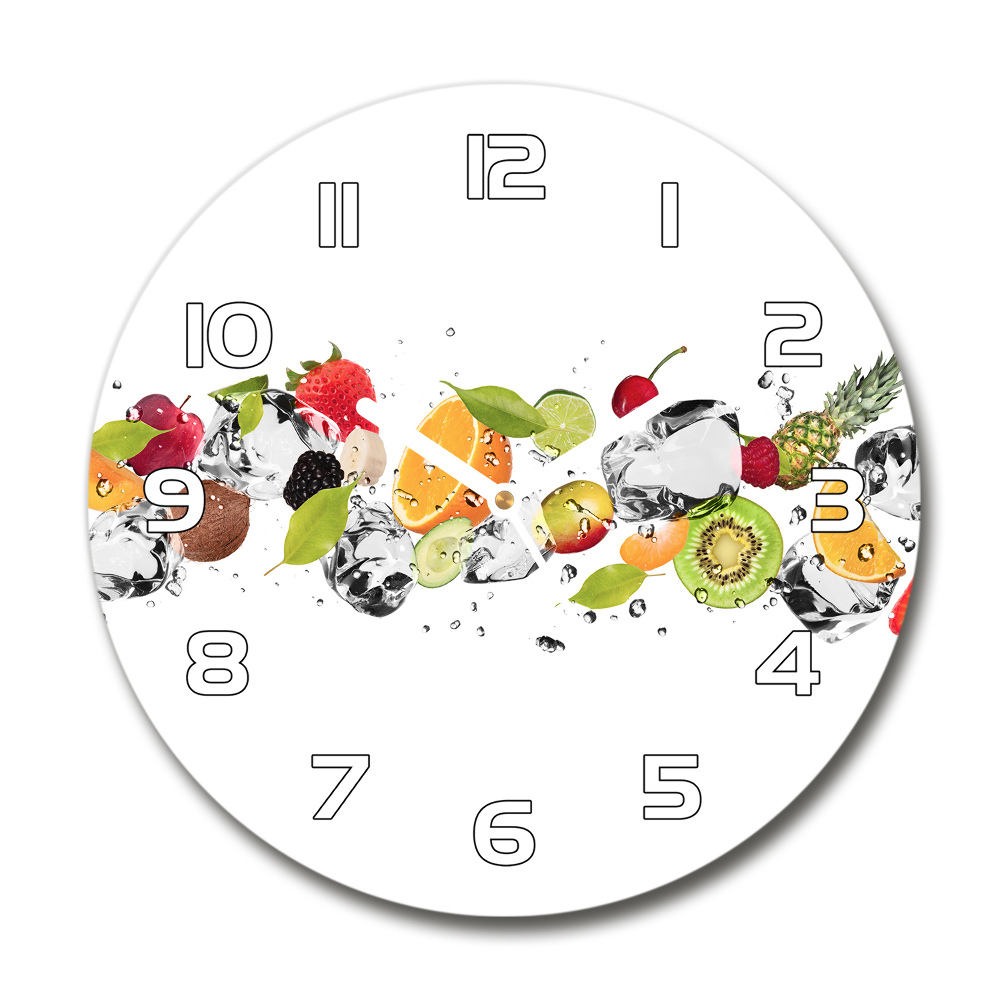 Horloge ronde Fruits et eau