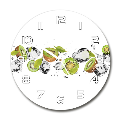 Horloge ronde Kiwi et eau