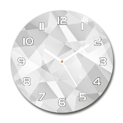 Horloge en verre ronde Fond abstrait 3D