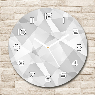 Horloge en verre ronde Fond abstrait 3D