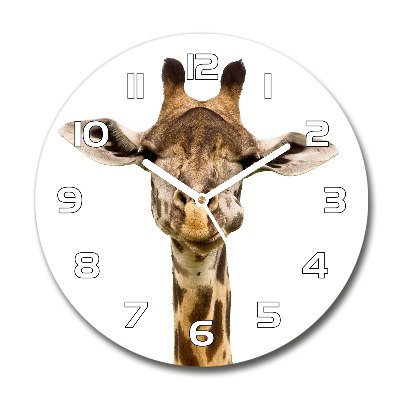 Horloge ronde murale Girafe