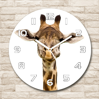 Horloge ronde murale Girafe