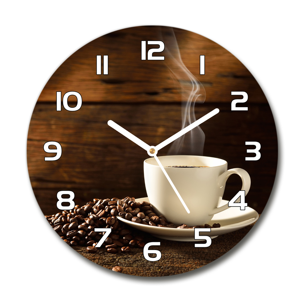 Horloge ronde Tasse de café