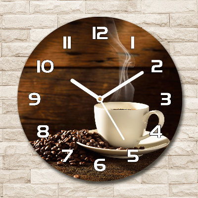 Horloge ronde Tasse de café