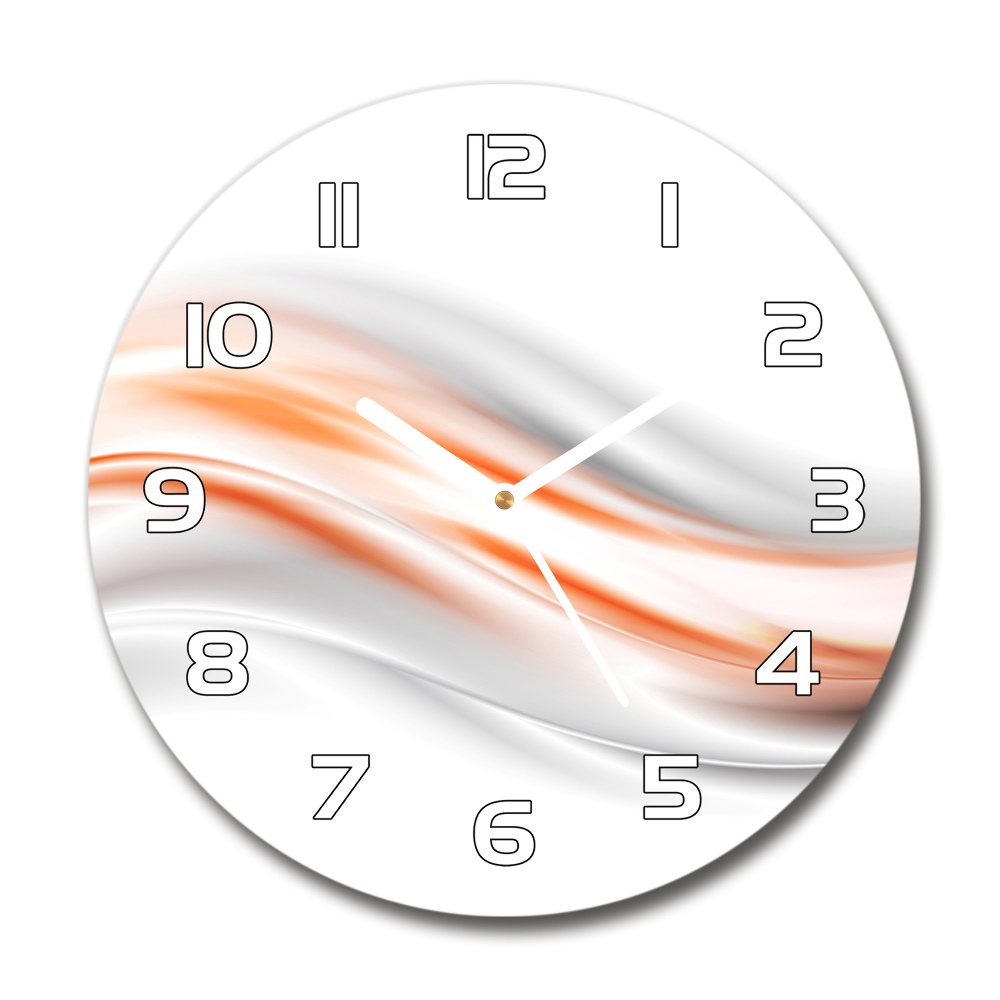 Horloge ronde Vagues abstraites