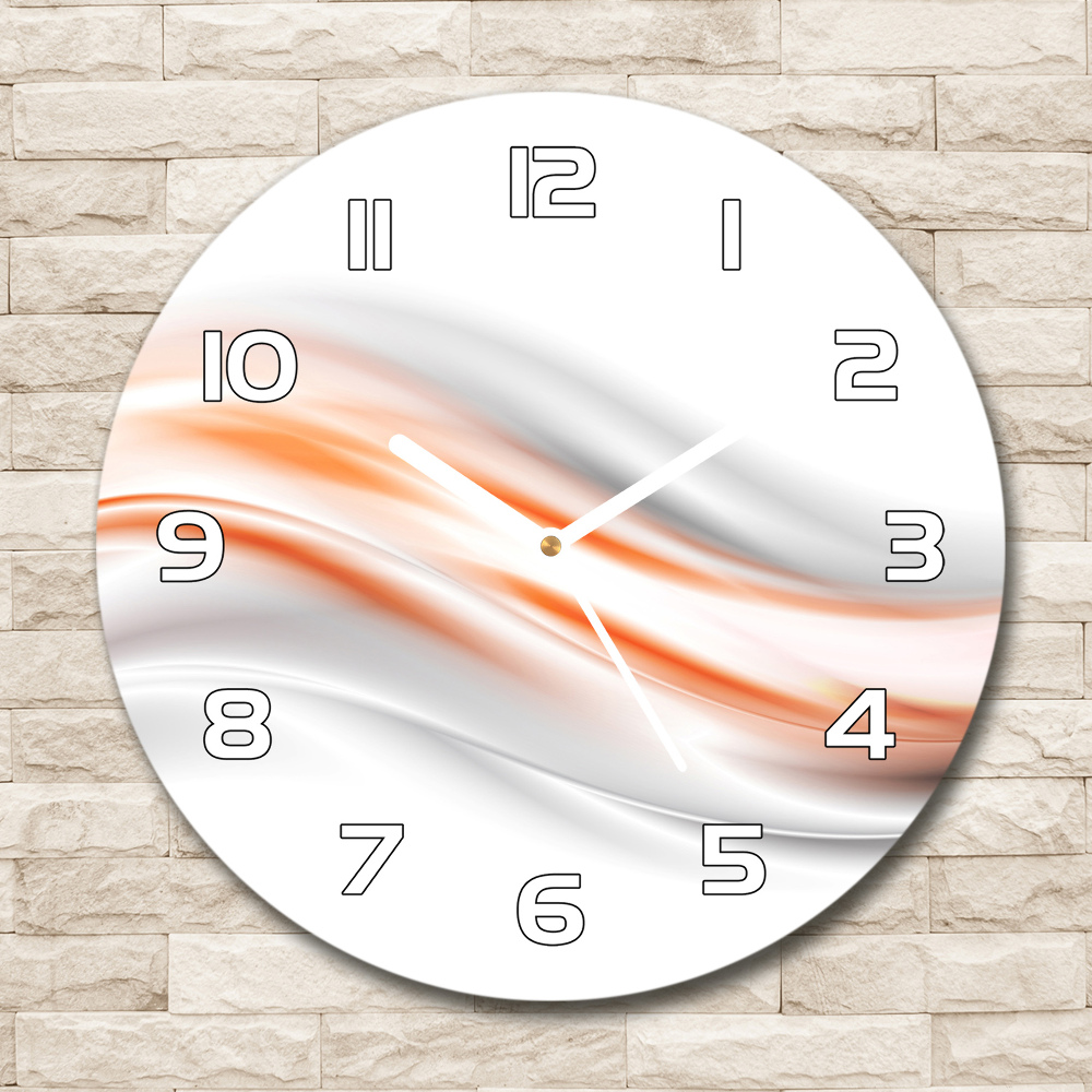 Horloge ronde Vagues abstraites