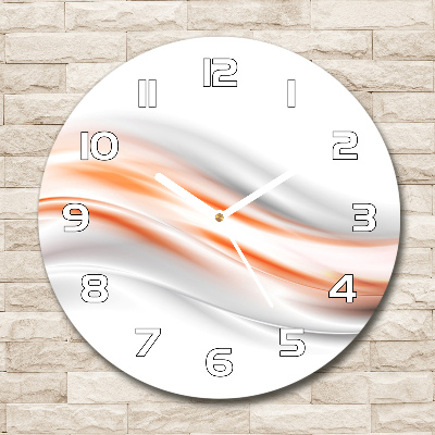 Horloge ronde Vagues abstraites