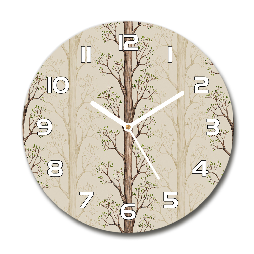 Horloge ronde murale Arbres