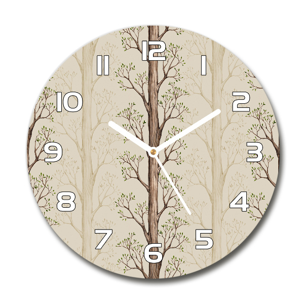 Horloge ronde murale Arbres