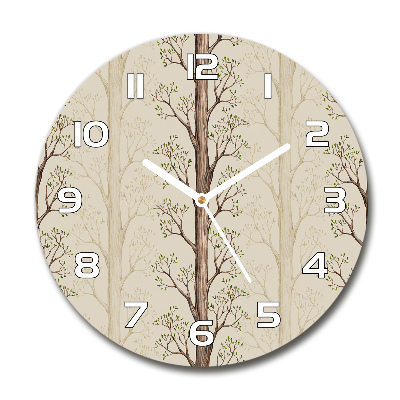 Horloge ronde murale Arbres