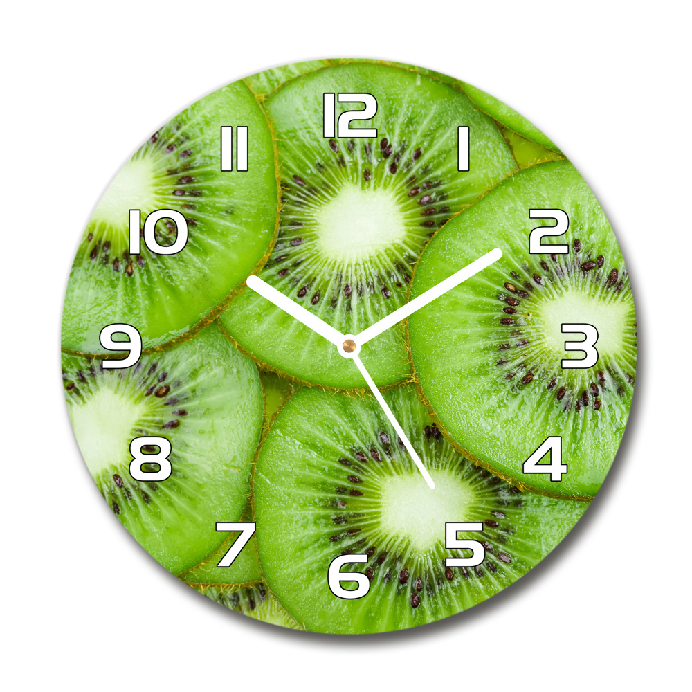 Horloge ronde murale Motif kiwi