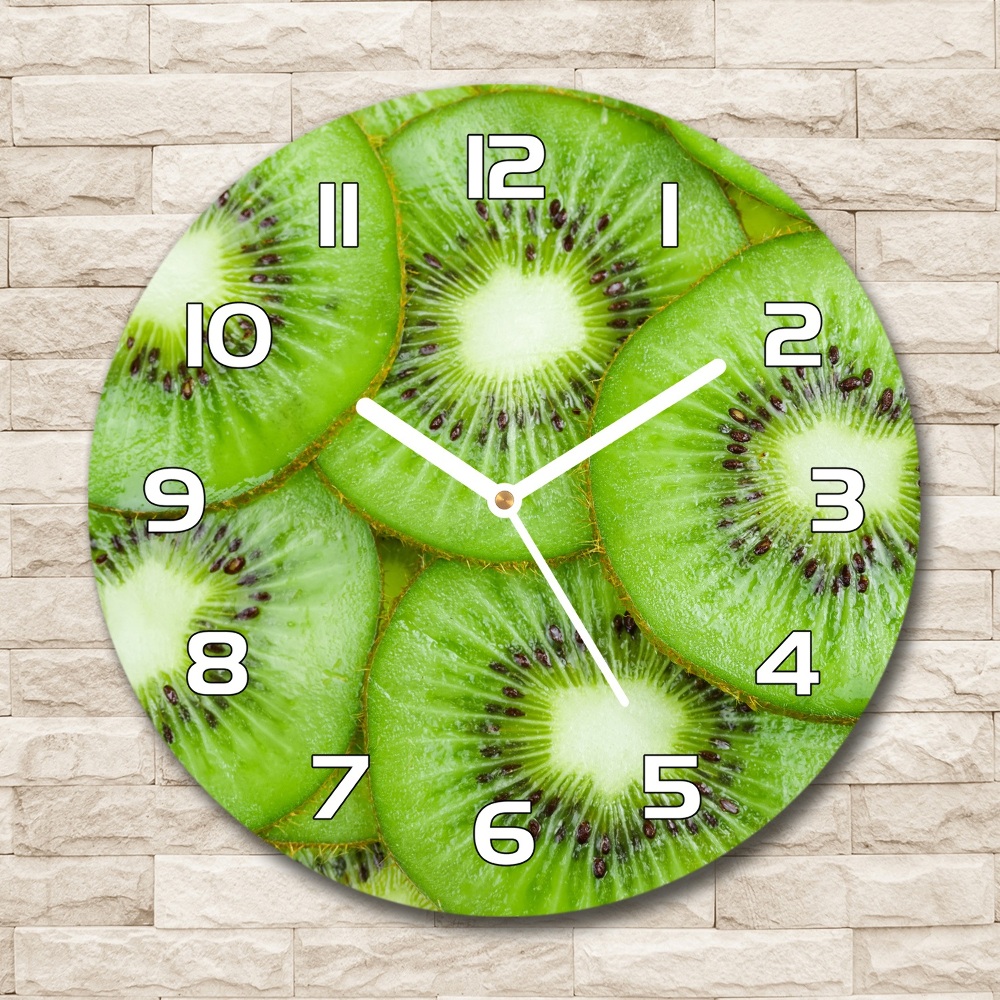 Horloge ronde murale Motif kiwi