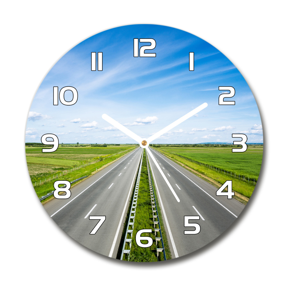 Horloge ronde murale Autoroute