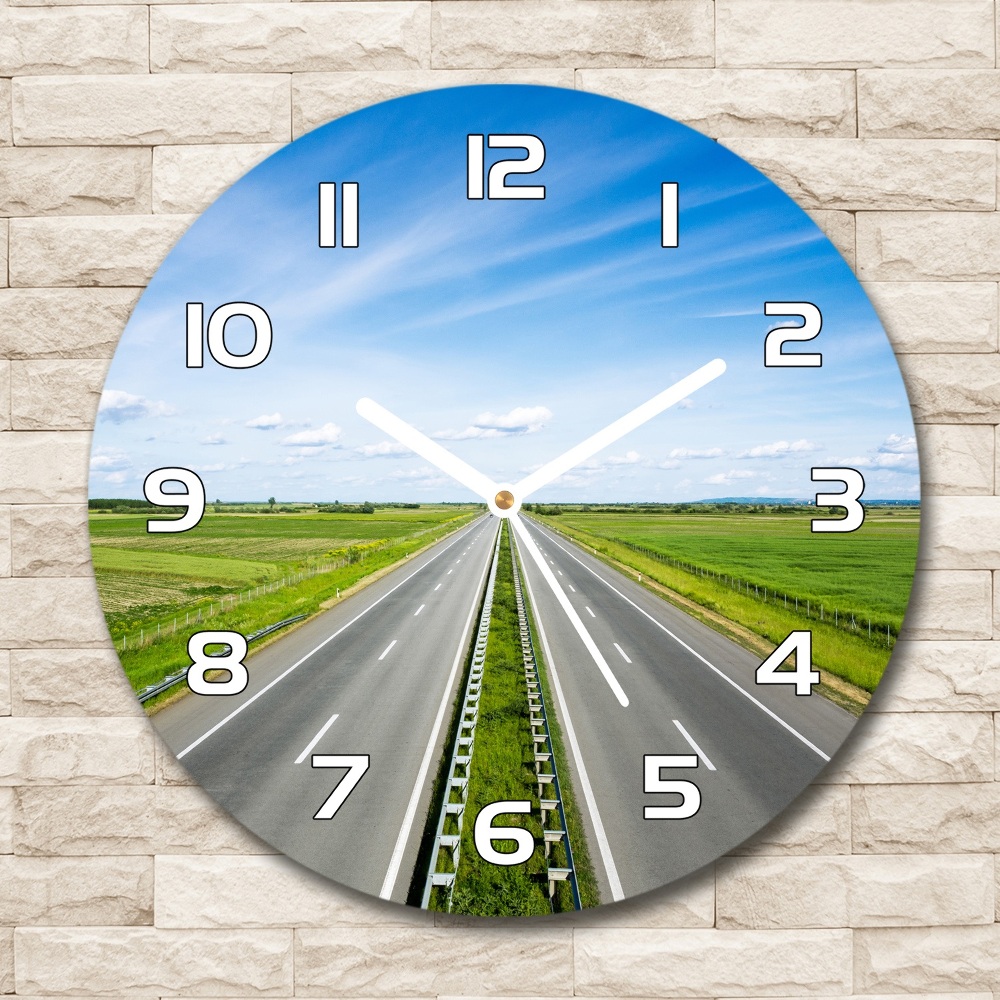 Horloge ronde murale Autoroute