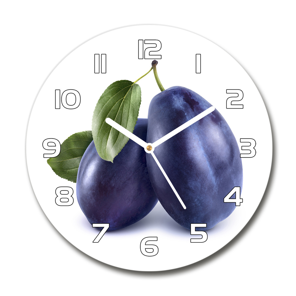 Horloge ronde murale Prunes