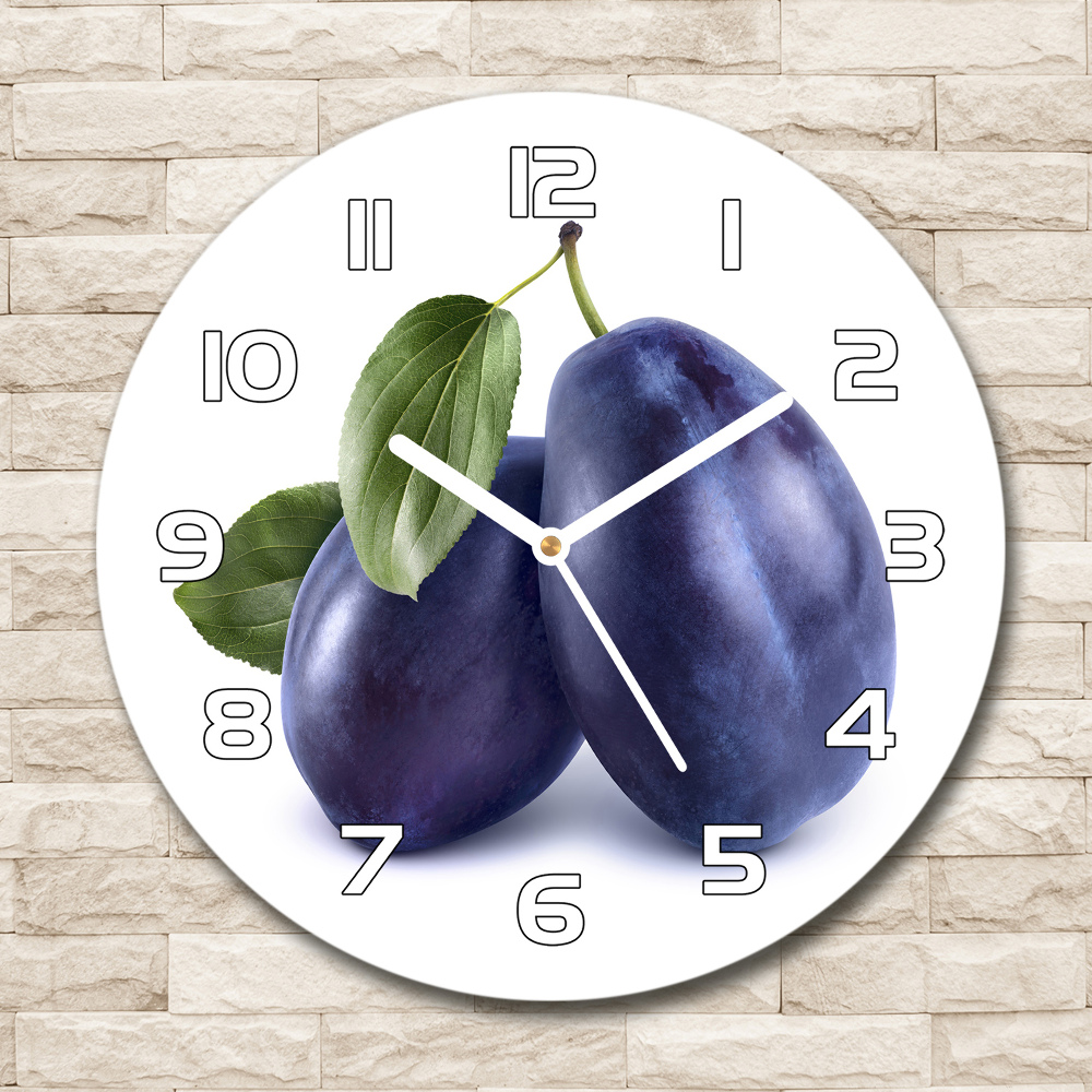 Horloge ronde murale Prunes