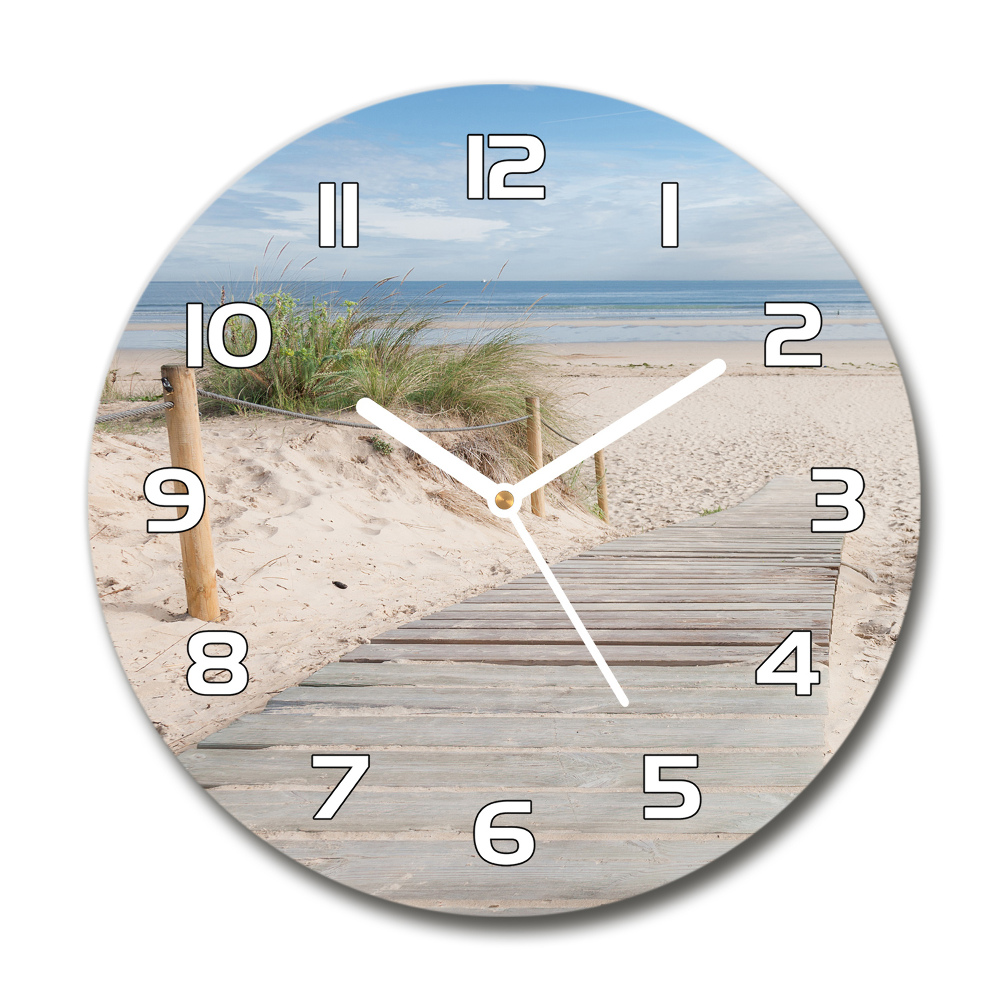 Horloge ronde murale Plage