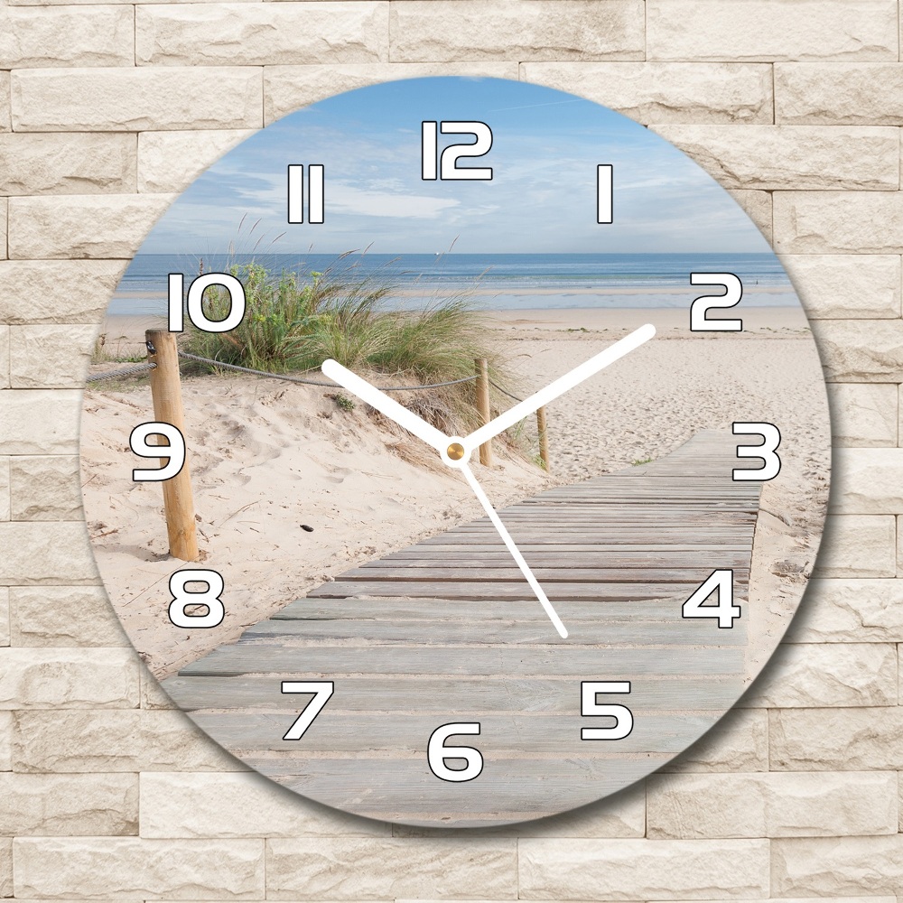 Horloge ronde murale Plage