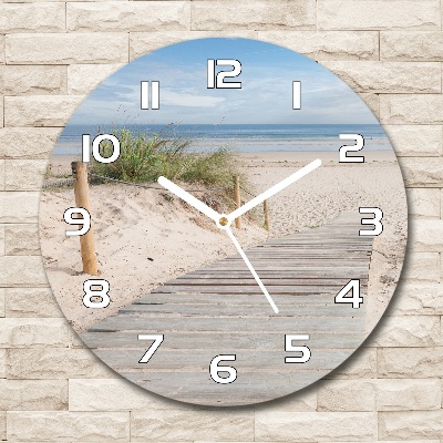 Horloge ronde murale Plage