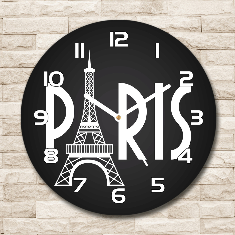 Horloge ronde murale Paris