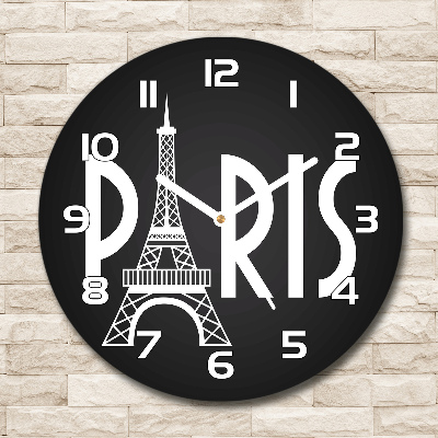 Horloge ronde murale Paris