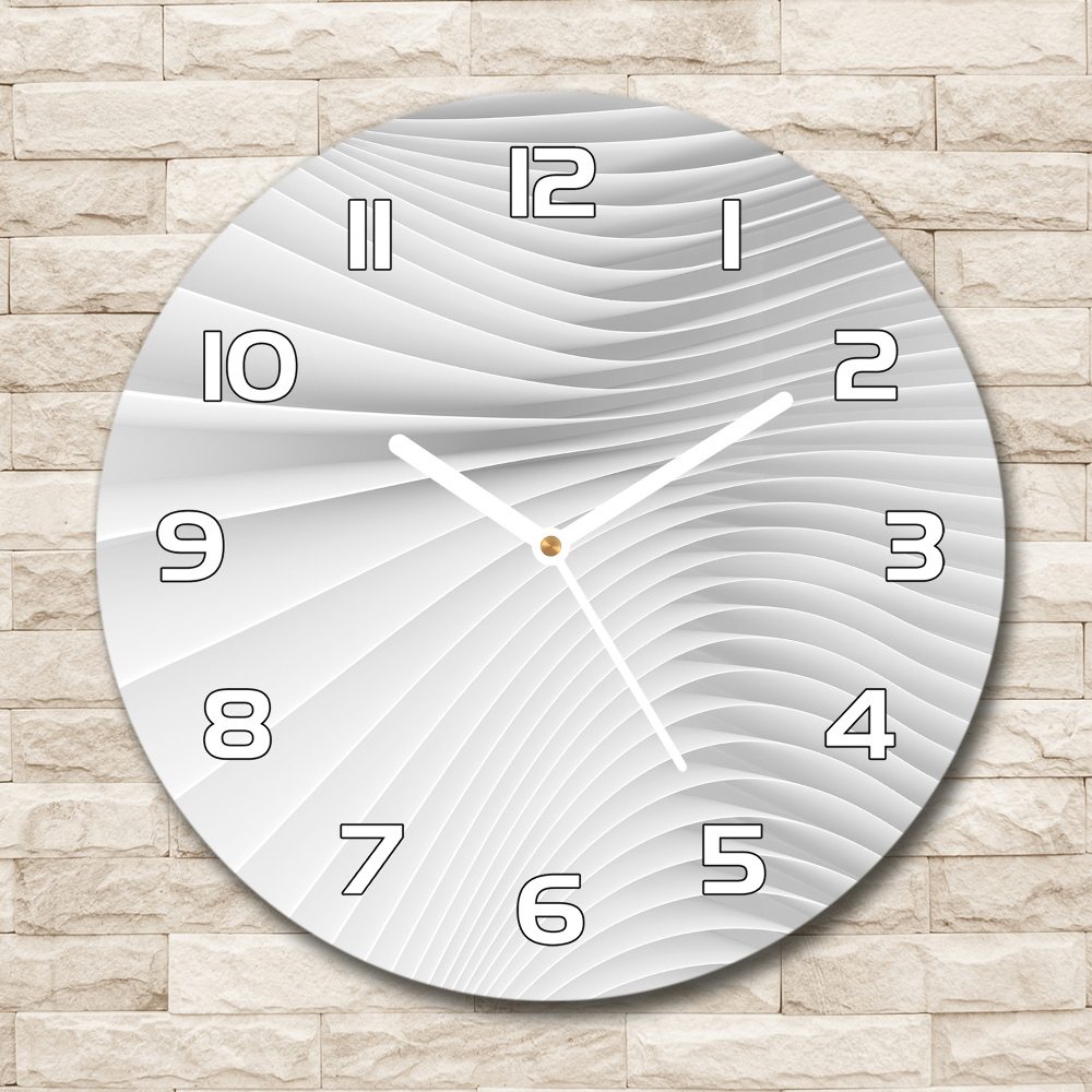 Horloge ronde murale Lignes abstraites