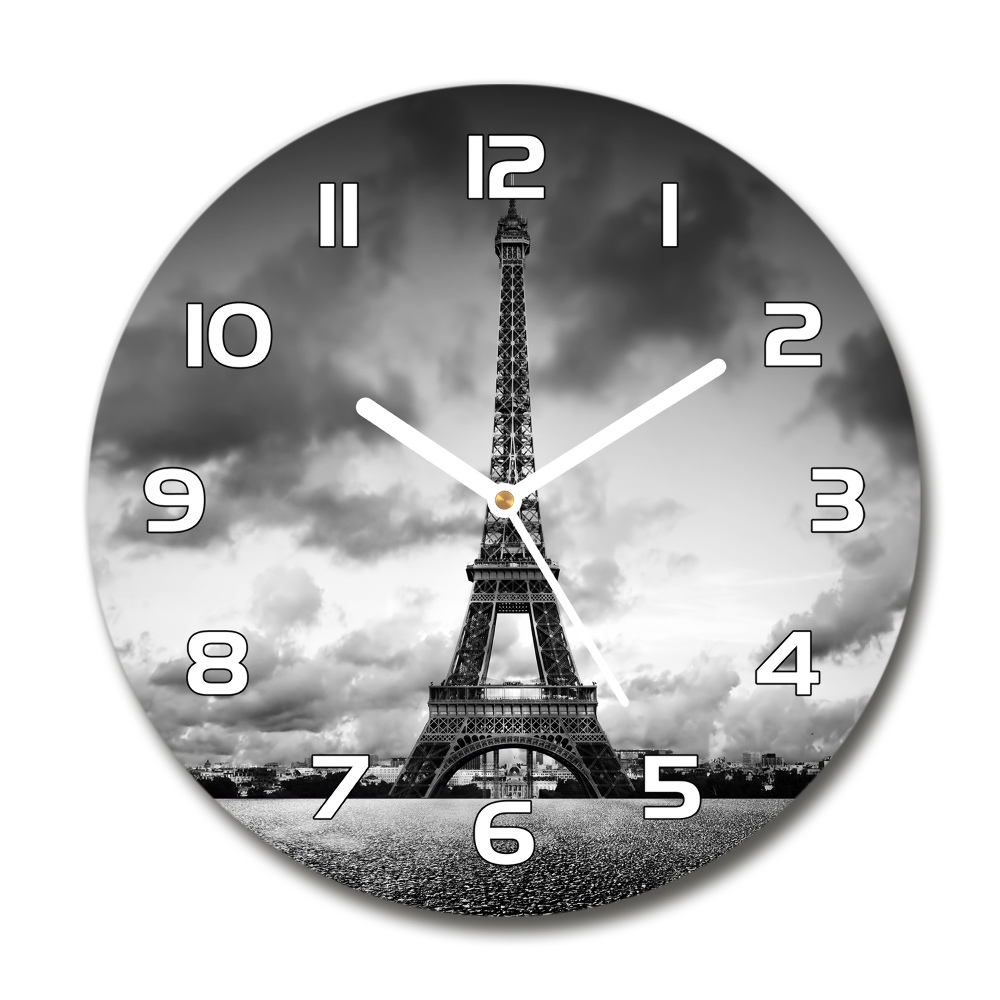 Horloge ronde Tour Eiffel Paris