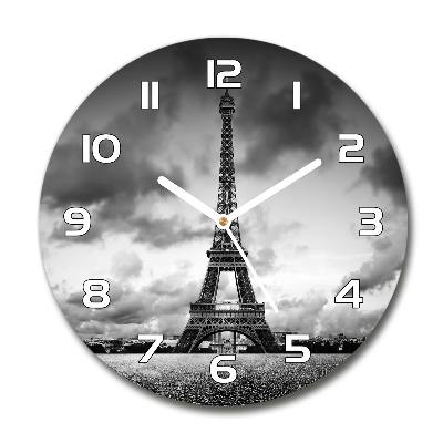 Horloge ronde Tour Eiffel Paris