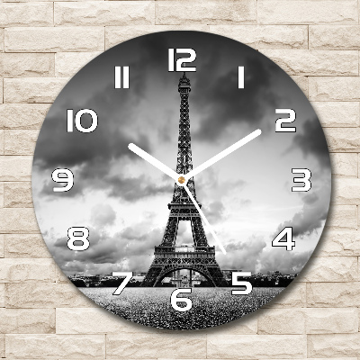 Horloge ronde Tour Eiffel Paris