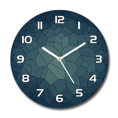 Horloge ronde en verre Fond abstrait