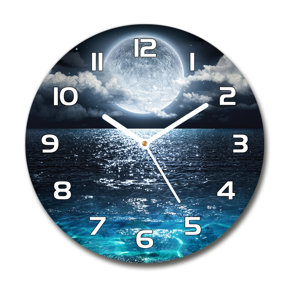 Horloge ronde Pleine lune