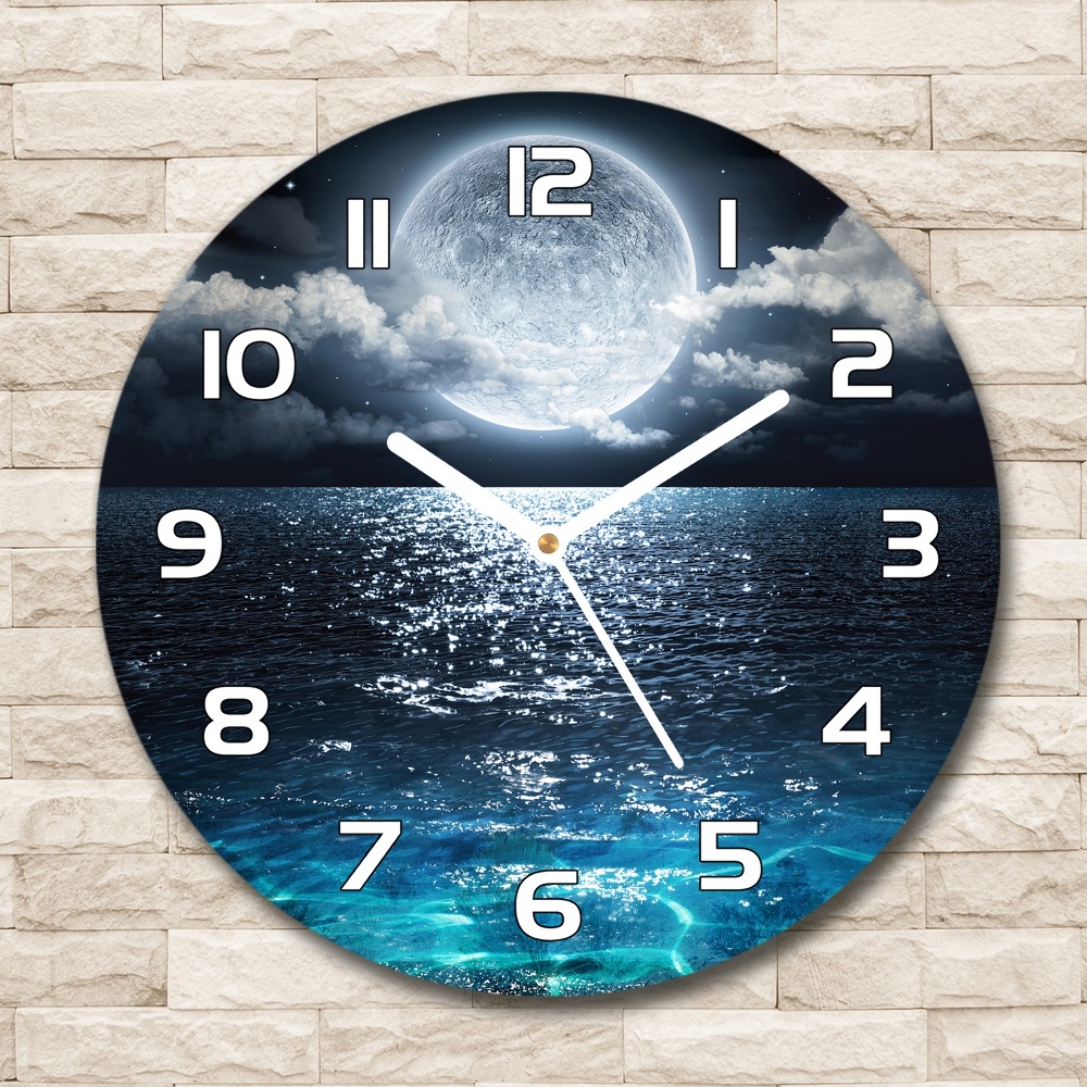 Horloge ronde Pleine lune