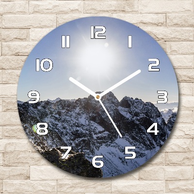 Horloge ronde Hiver dans les Tatras