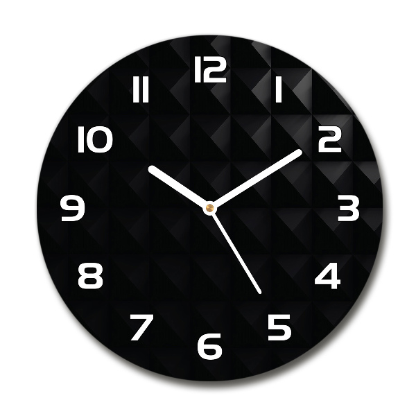 Horloge en verre ronde Fond abstrait