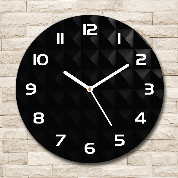Horloge en verre ronde Fond abstrait