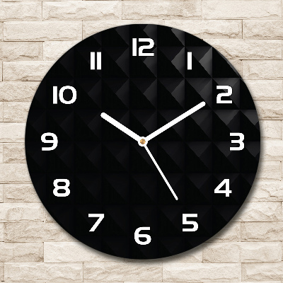 Horloge en verre ronde Fond abstrait