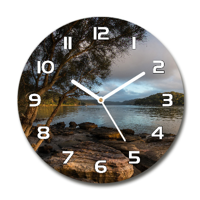 Horloge ronde Arbre au bord de la rivière