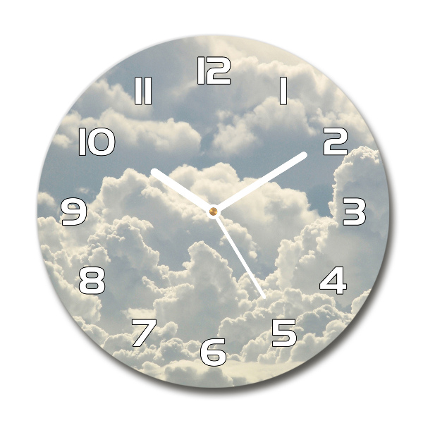 Horloge ronde murale Nuages