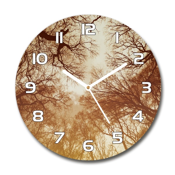 Horloge ronde murale Forêt