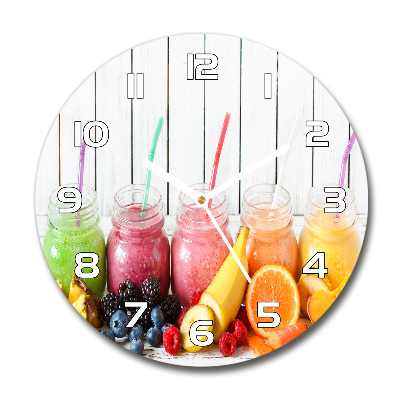 Horloge ronde Smoothies de fruits