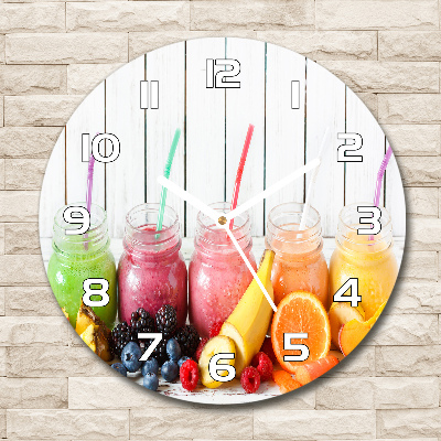 Horloge ronde Smoothies de fruits