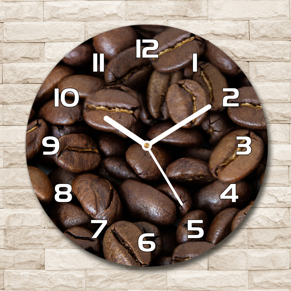 Horloge ronde Café en grains