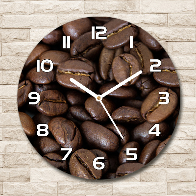 Horloge ronde Café en grains